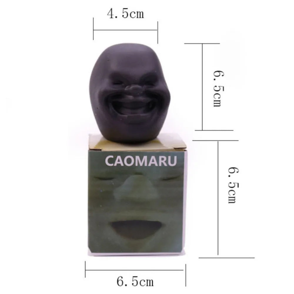 Funny Face Mochi Squishy — 3D Stress Relief Doll