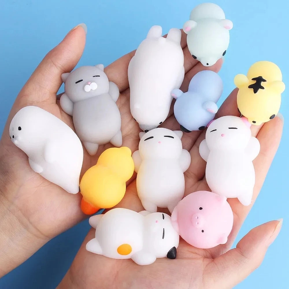 Cute Animal Mochi Squishy — Fidget & Party Favor
