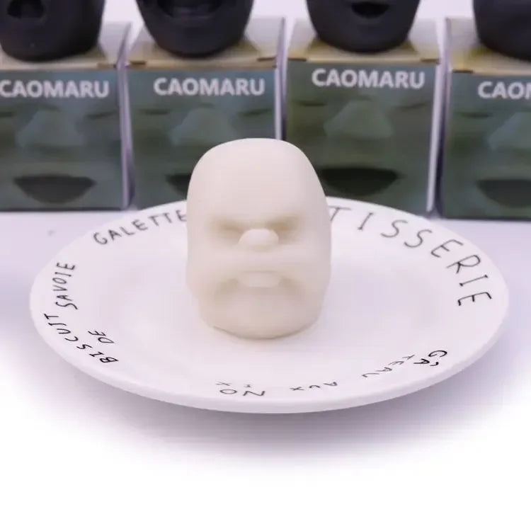 Funny Face Mochi Squishy — 3D Stress Relief Doll