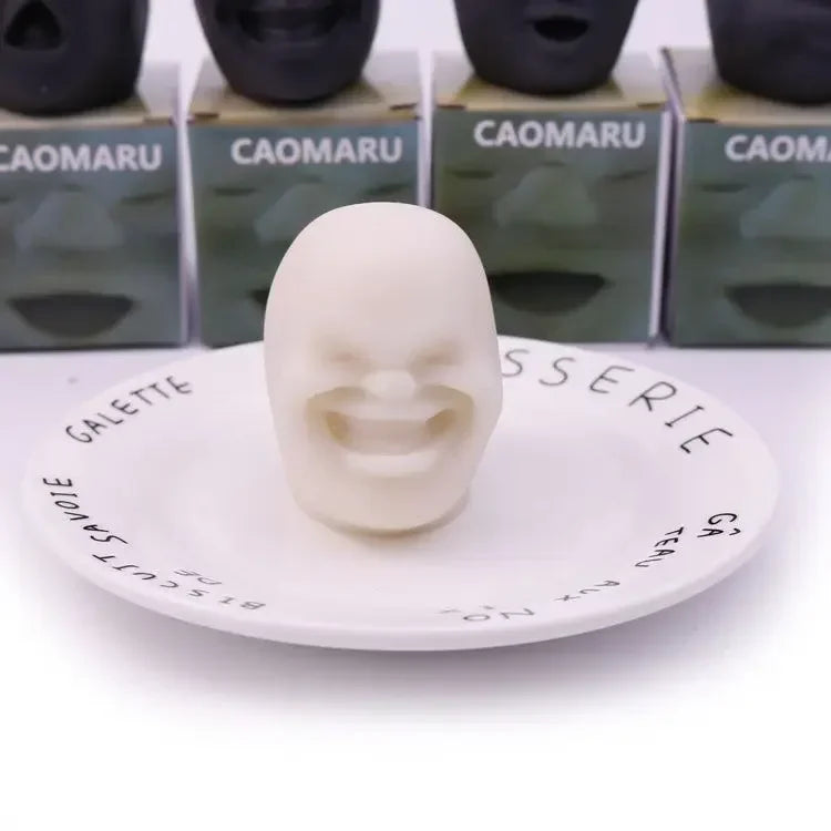 Funny Face Mochi Squishy — 3D Stress Relief Doll
